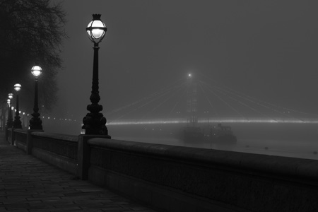 Albert Bridge fog