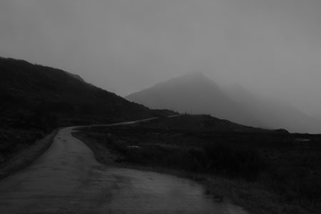 Heavy rain Torridon Hills, Scotland
